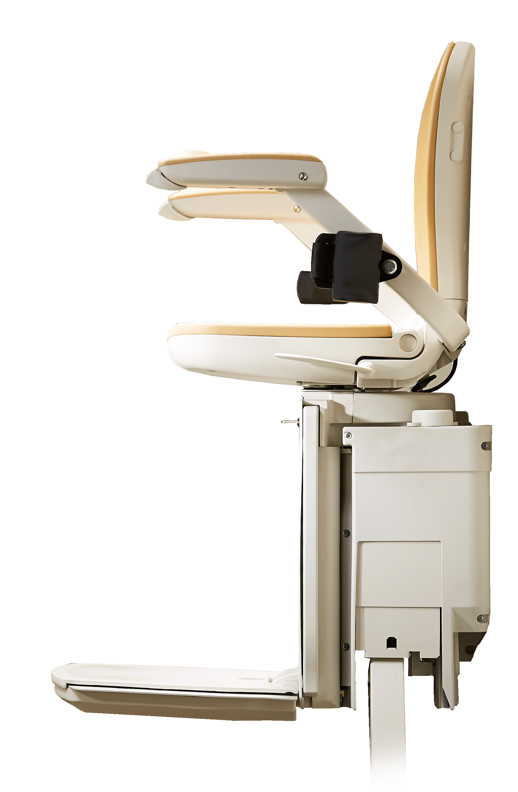 Acorn curved Stairlift side view in Massachusetts